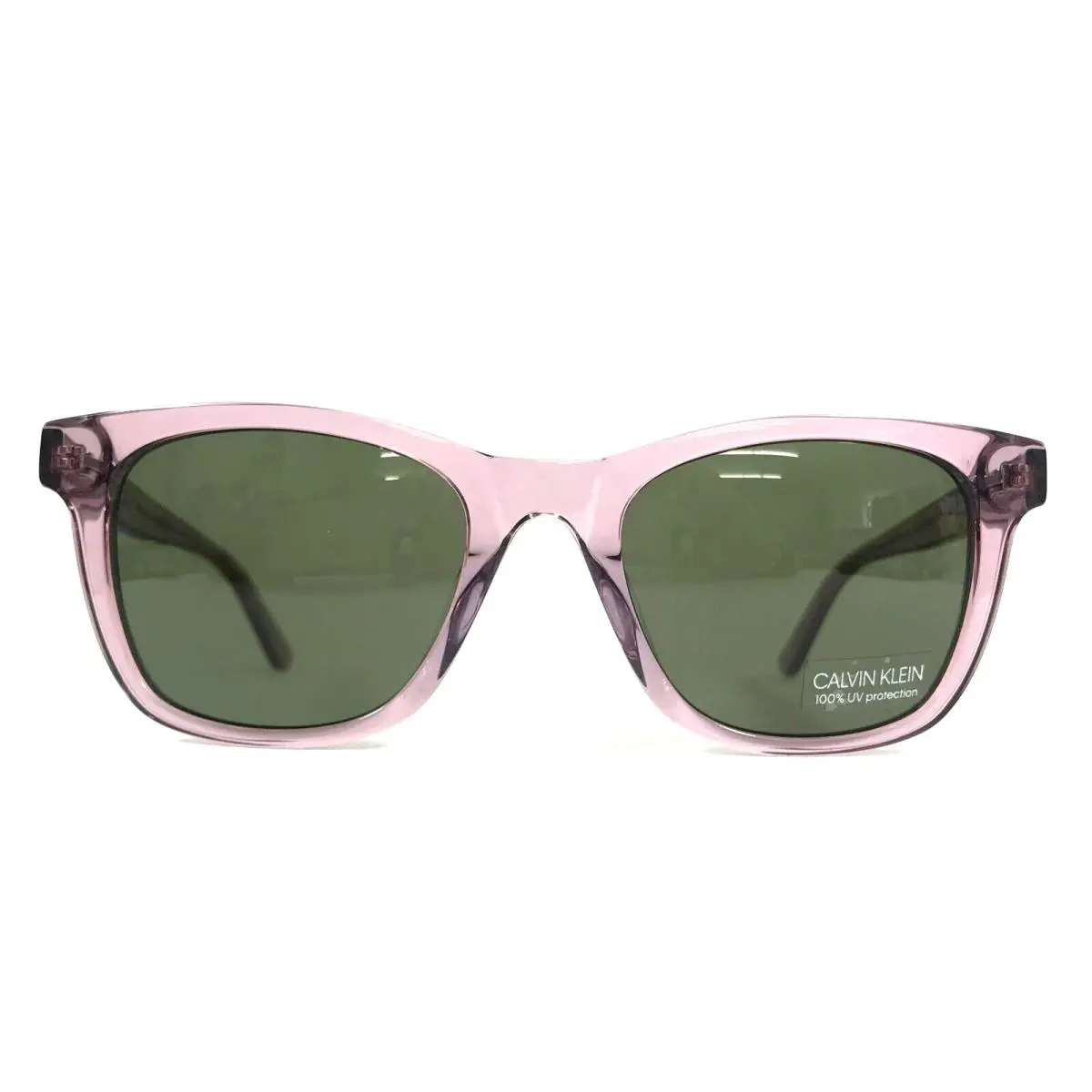 Calvin Klein Sunglasses CK20501S 535 Transparent Purple Square with Green Lenses