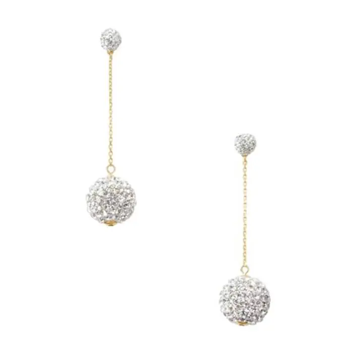 Kate Spade New York Razzle Dazzle Linear Earrings Clear/worn Gold