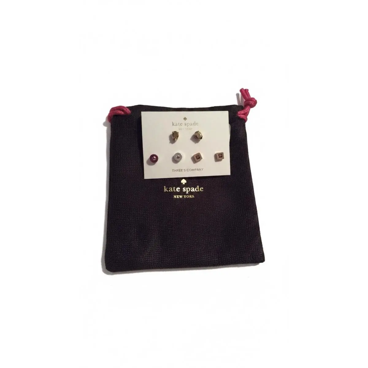 68 Kate Spade Forever Gems Metallic Stud Earrings Set Of Three Earrings 220 D