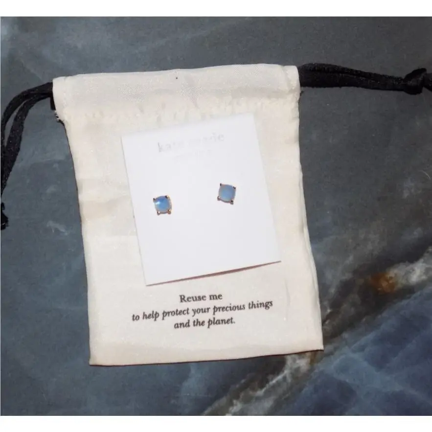 Kate Spade New York Little Luxuries Studs Blue/gold Earrings OS Women`s New