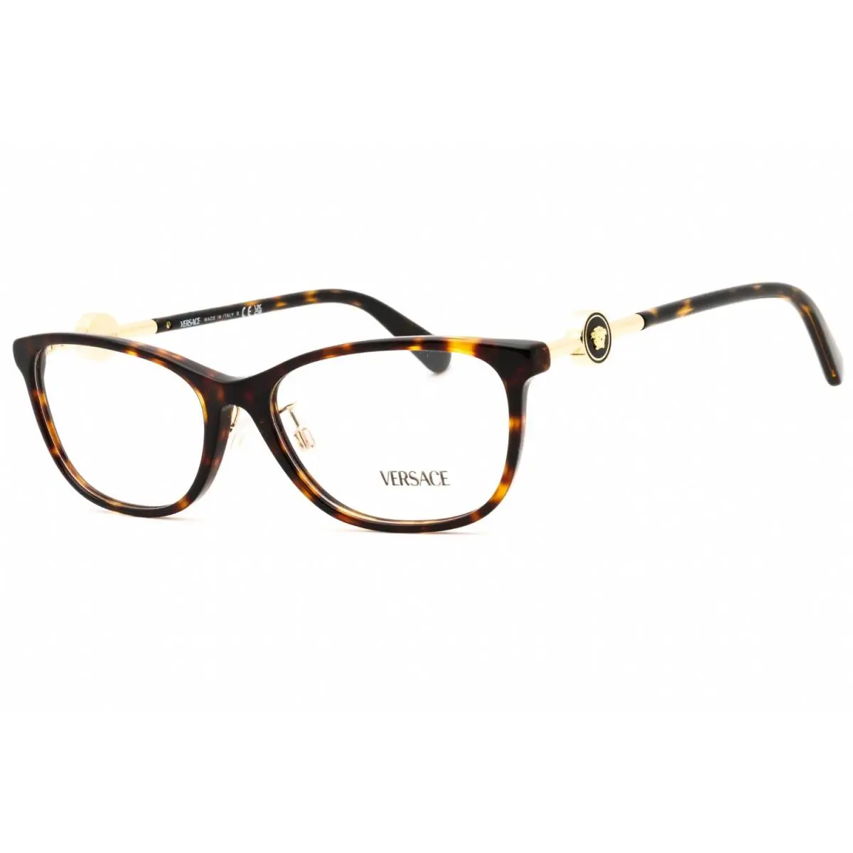 Versace VE3297-108-55 Eyeglasses Frame Size 55mm 16mm 140mm Havana Women 805659