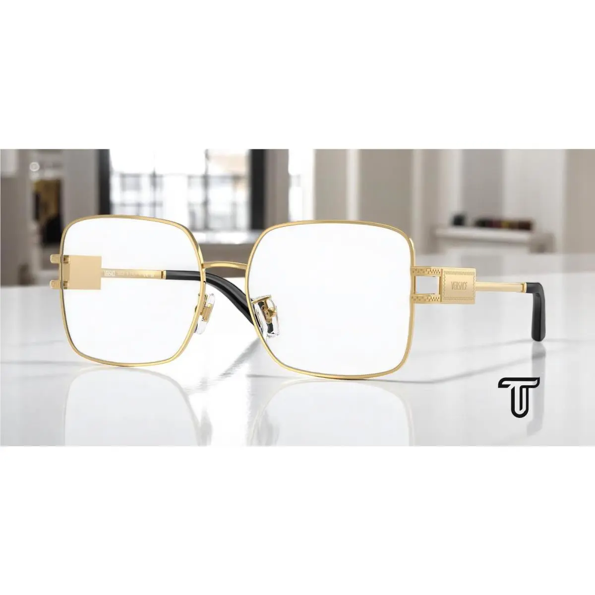 Versace VE1303D 1002 Gold Demo Lens 56 mm Women`s Eyeglasses
