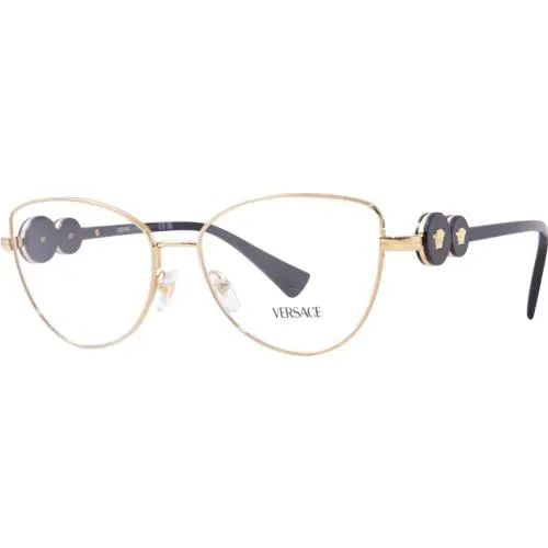 Versace VE1284 1002 Eyeglasses 55mm Gold Black / Demo Lens