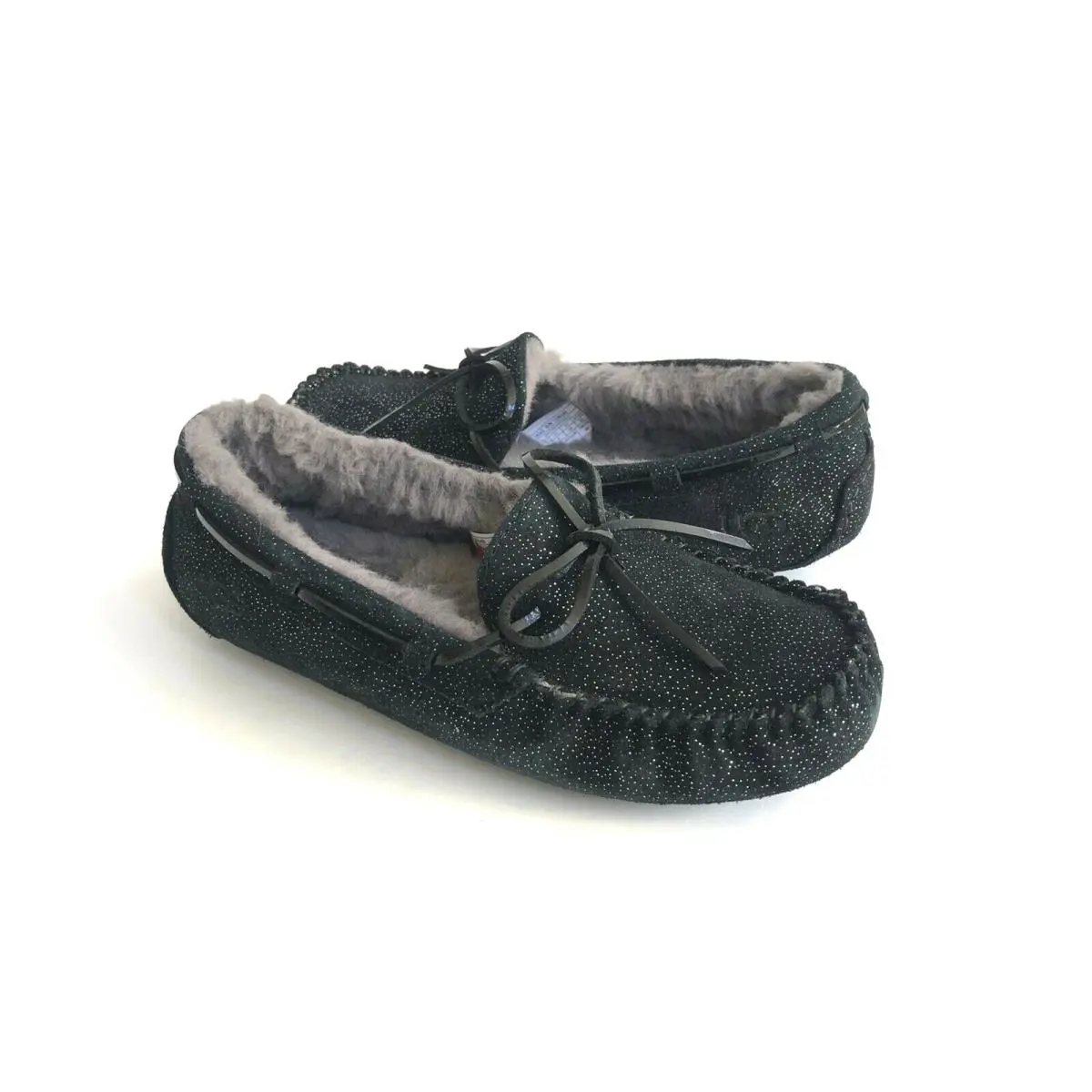Ugg Dakota Twinkle Sparkle Black Shearling Slippers US 6 / EU 37 / UK 4 - Black
