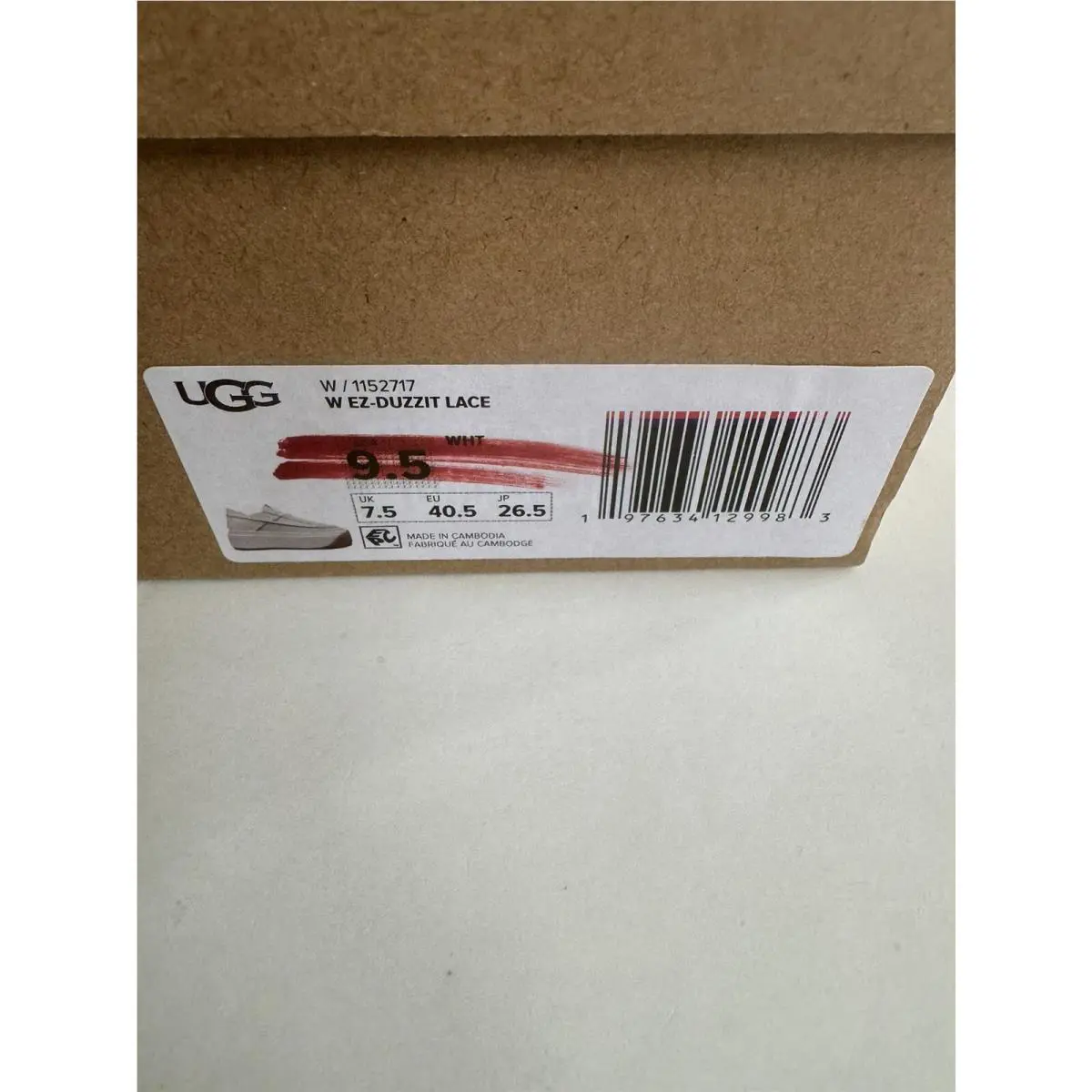 UGG shoes - UGG EZ-DUZZIT - White 5