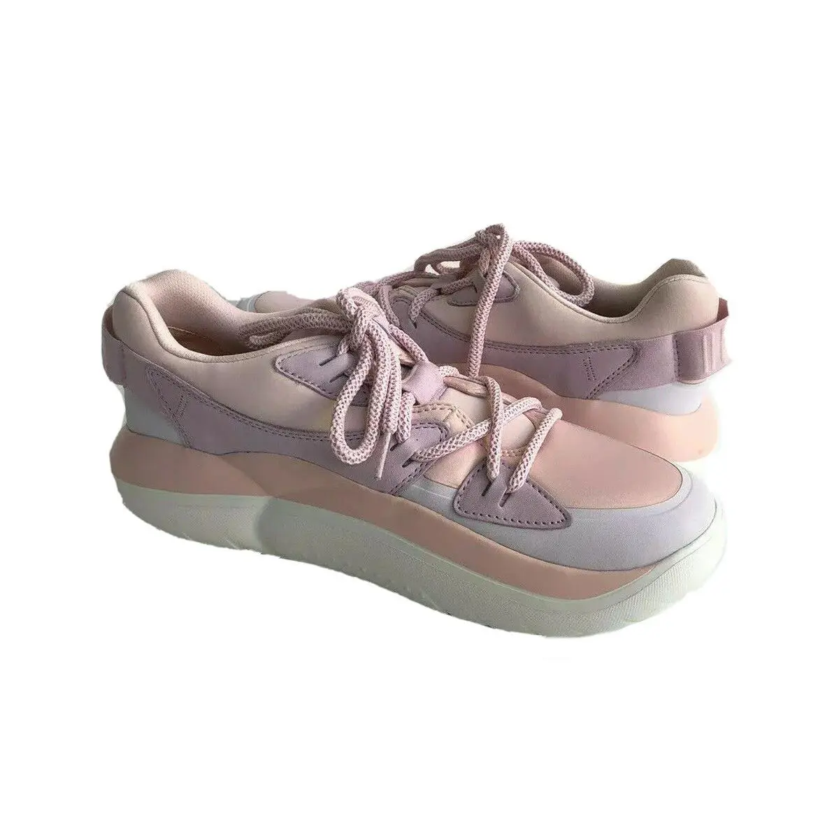 UGG shoes - UGG LA CLOUD LACE SHELL - SHELL / WHITE SUEDE 0