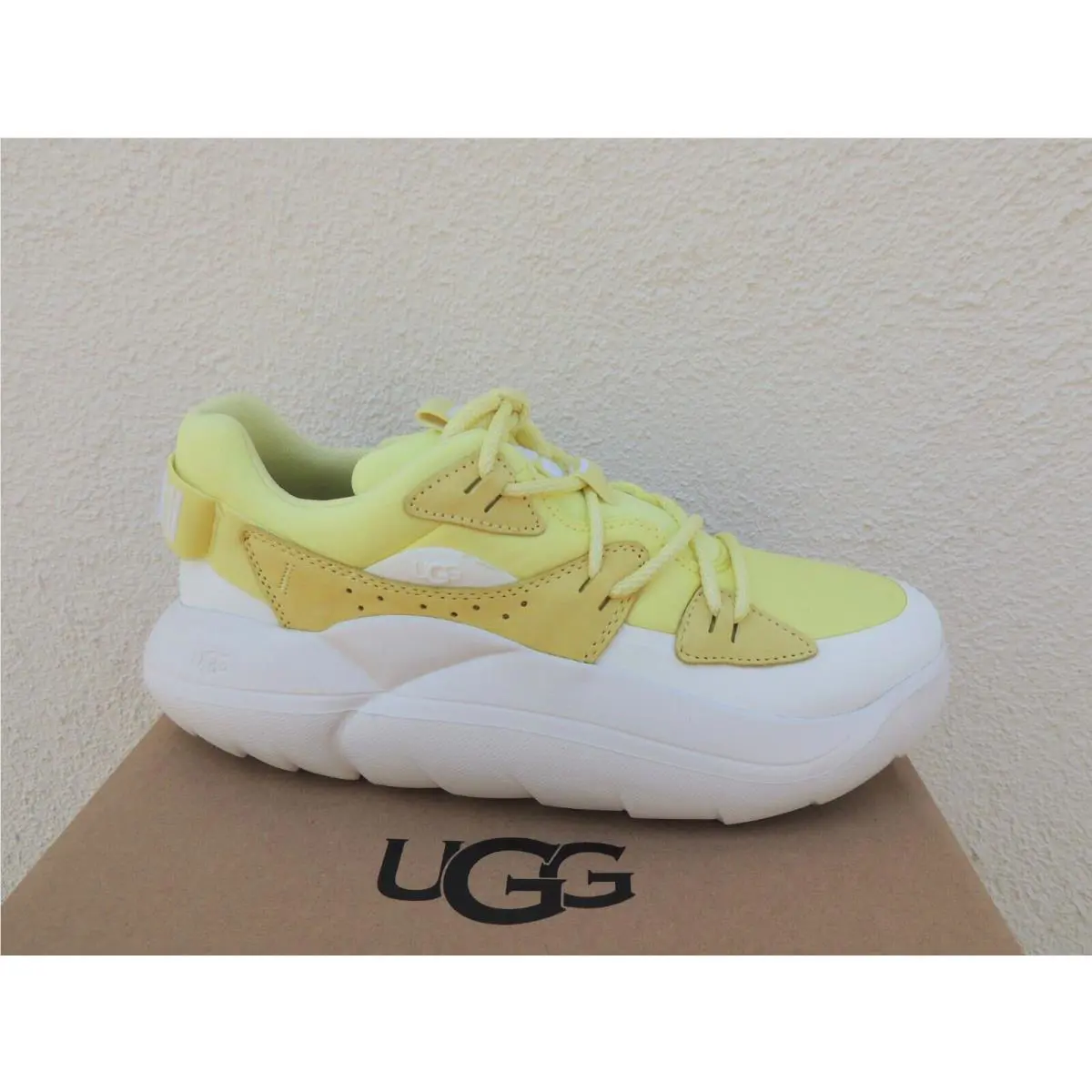 UGG shoes - UGG La Cloud Lace - Cloud Lace - Lemon Lime (UPC: 195719553418) 1