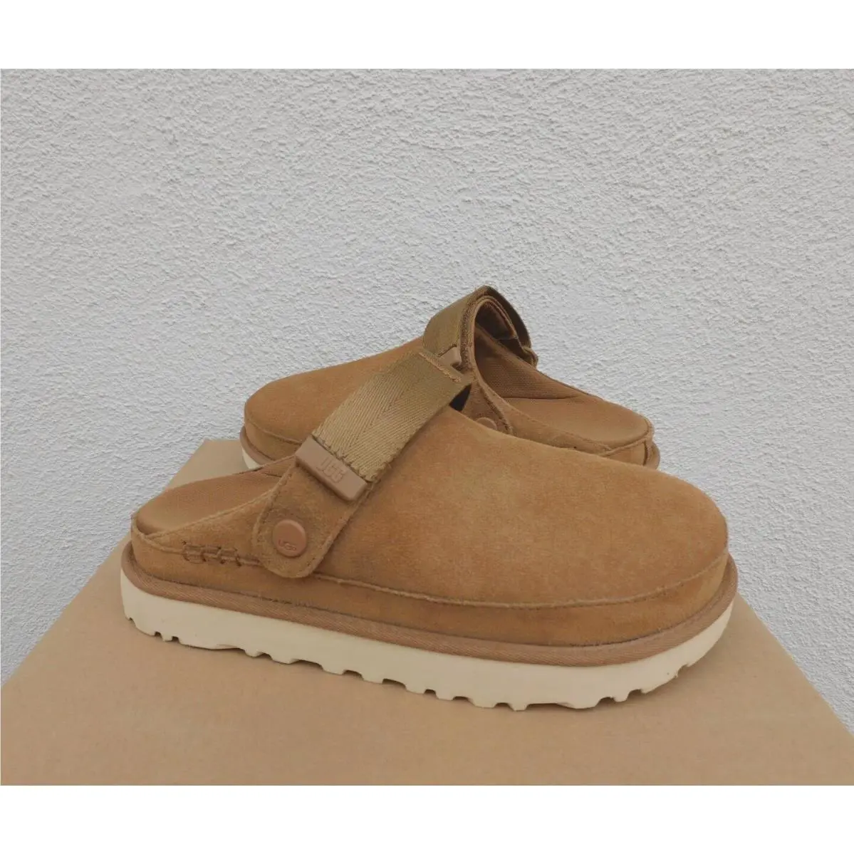 UGG shoes - UGG Goldenstar Clog Platform Sandal - Chestnut (UPC: 196565243379) 1