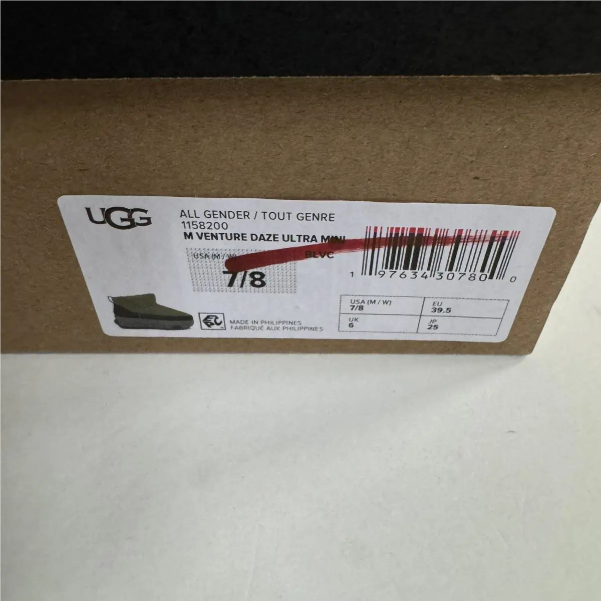 UGG shoes - UGG ALL GENDER VENTURE DAZE - BURNT OLIVE / CHARCOAL 7