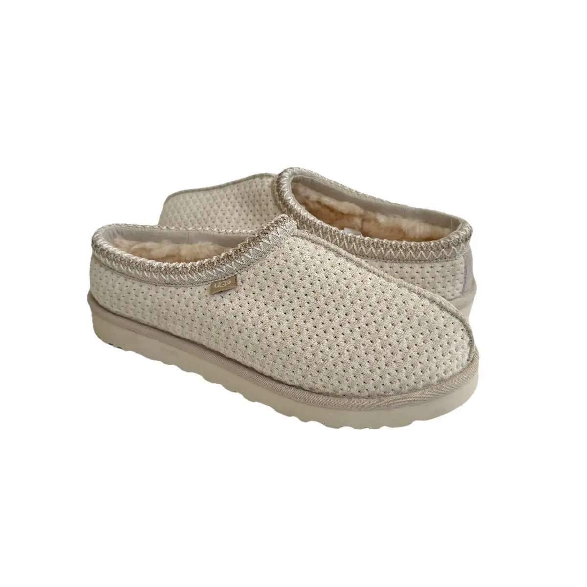Ugg Men Tasman Flecked Knit White Shearling Line Shoe US 9 / EU 42 / UK 8