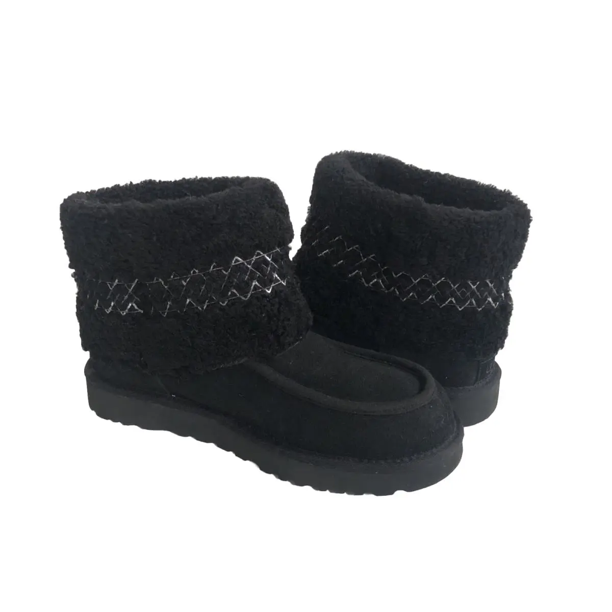 UGG shoes - UGG CLASSIC MINI UGG BRAID - Black 0