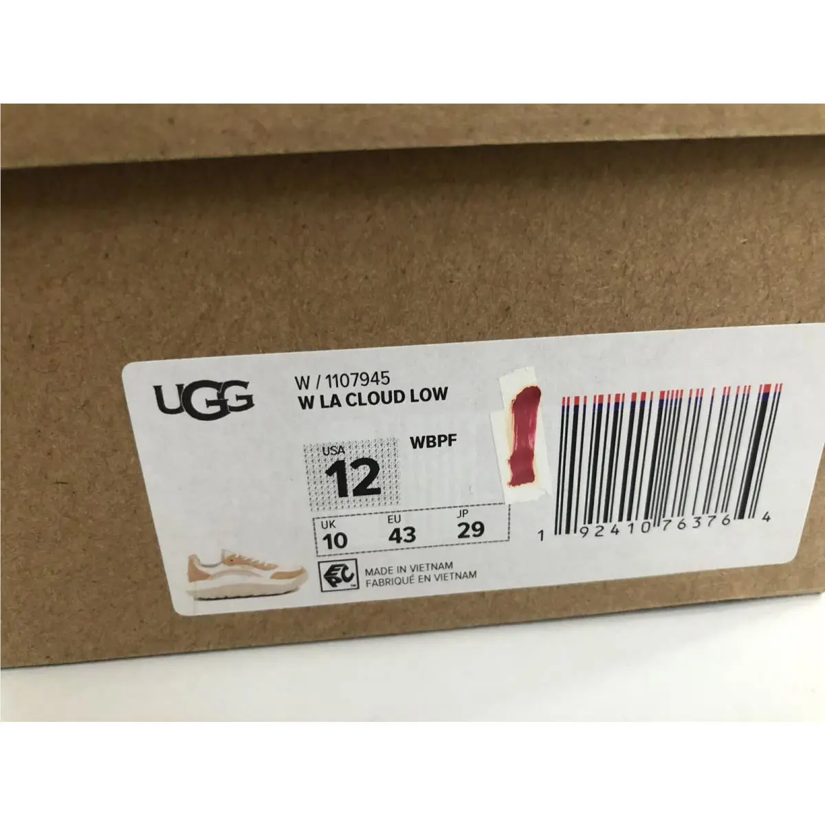 UGG shoes - UGG LA CLOUD - CLOUD - WHITE / BRONZER / PEACH 5
