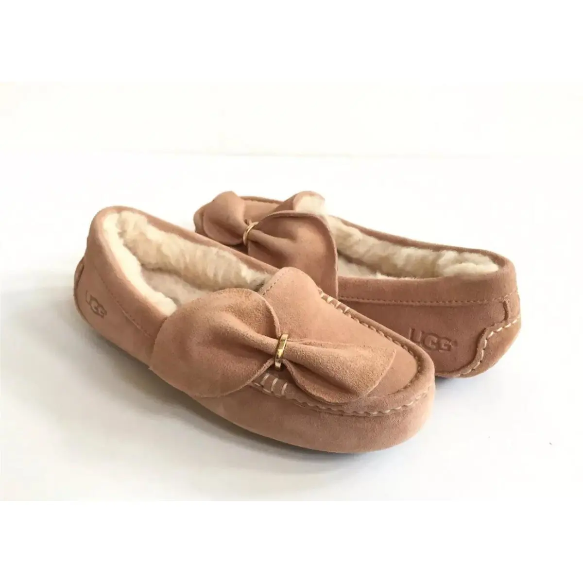Ugg Ansley Twist Arroyo Shearling Lined Moccasin Shoe US 5 / EU 36 / UK 3