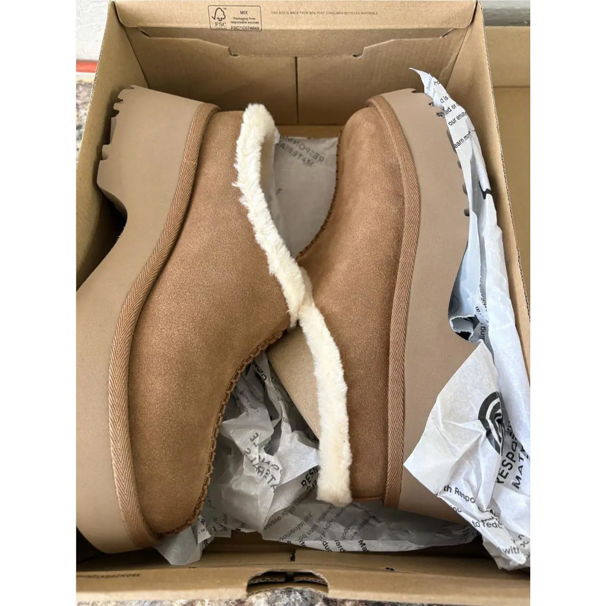UGG shoes - Ugg Heights Cozy - Heights Cozy - Brown, Exterior: Cream (UPC: 197634327921) 2