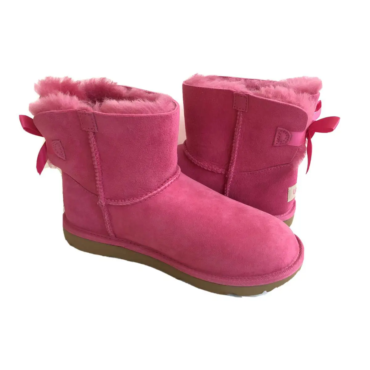 UGG shoes - UGG Australia Mini Bailey Bow - PINK AZALEA 1