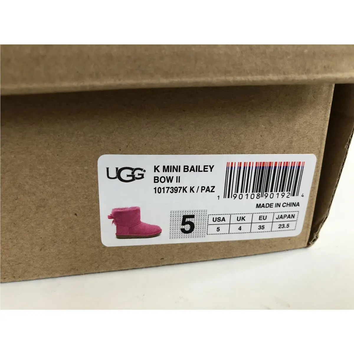 UGG shoes - UGG Australia Mini Bailey Bow - PINK AZALEA 5