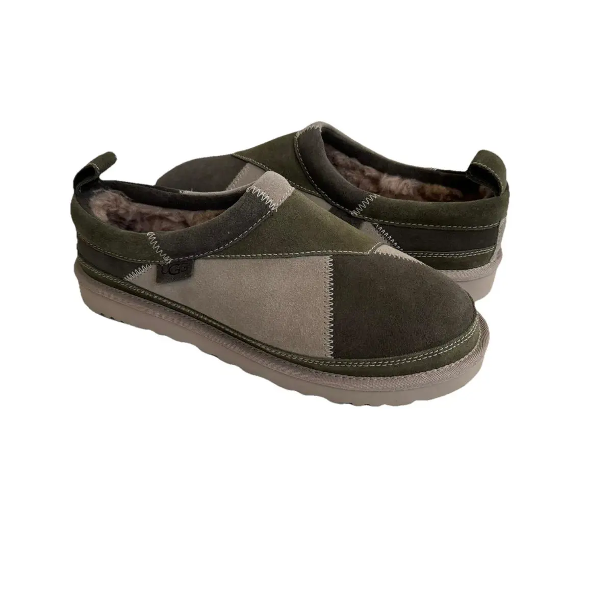 Ugg Men Tasman Reimagined Green Multi Shearling Lined Shoes US 12 / EU 45 /uk 11