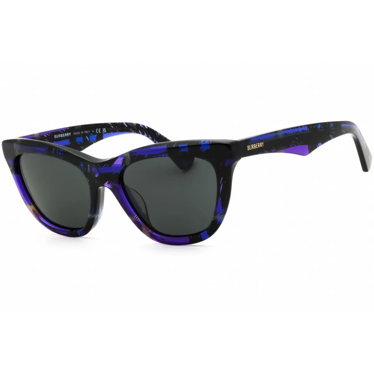Burberry BE4435F-411387-53 Sunglasses Frame Size 53mm 140mm 18mm Violet Checke