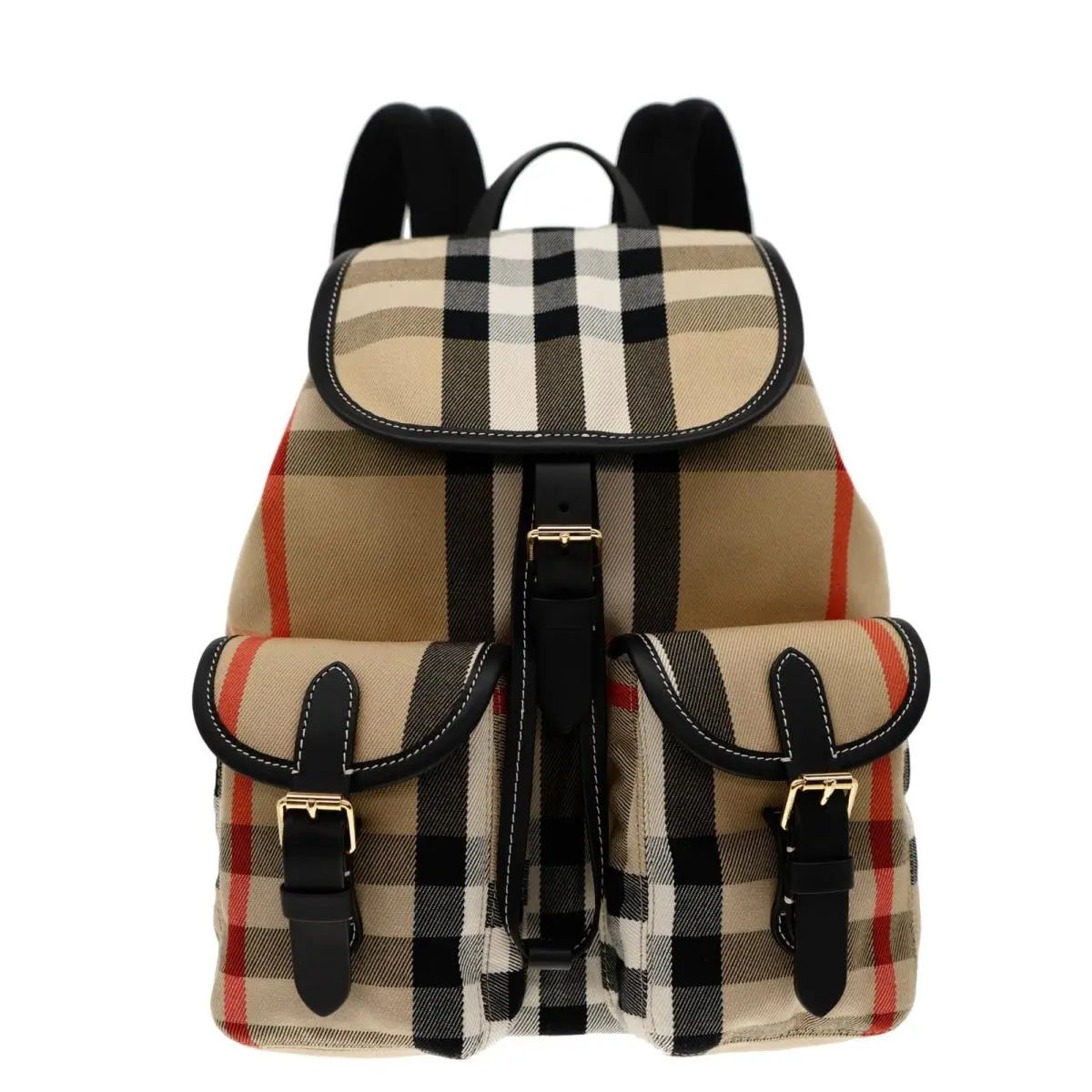 Burberry Enfield Woman Backpack Check Canvas