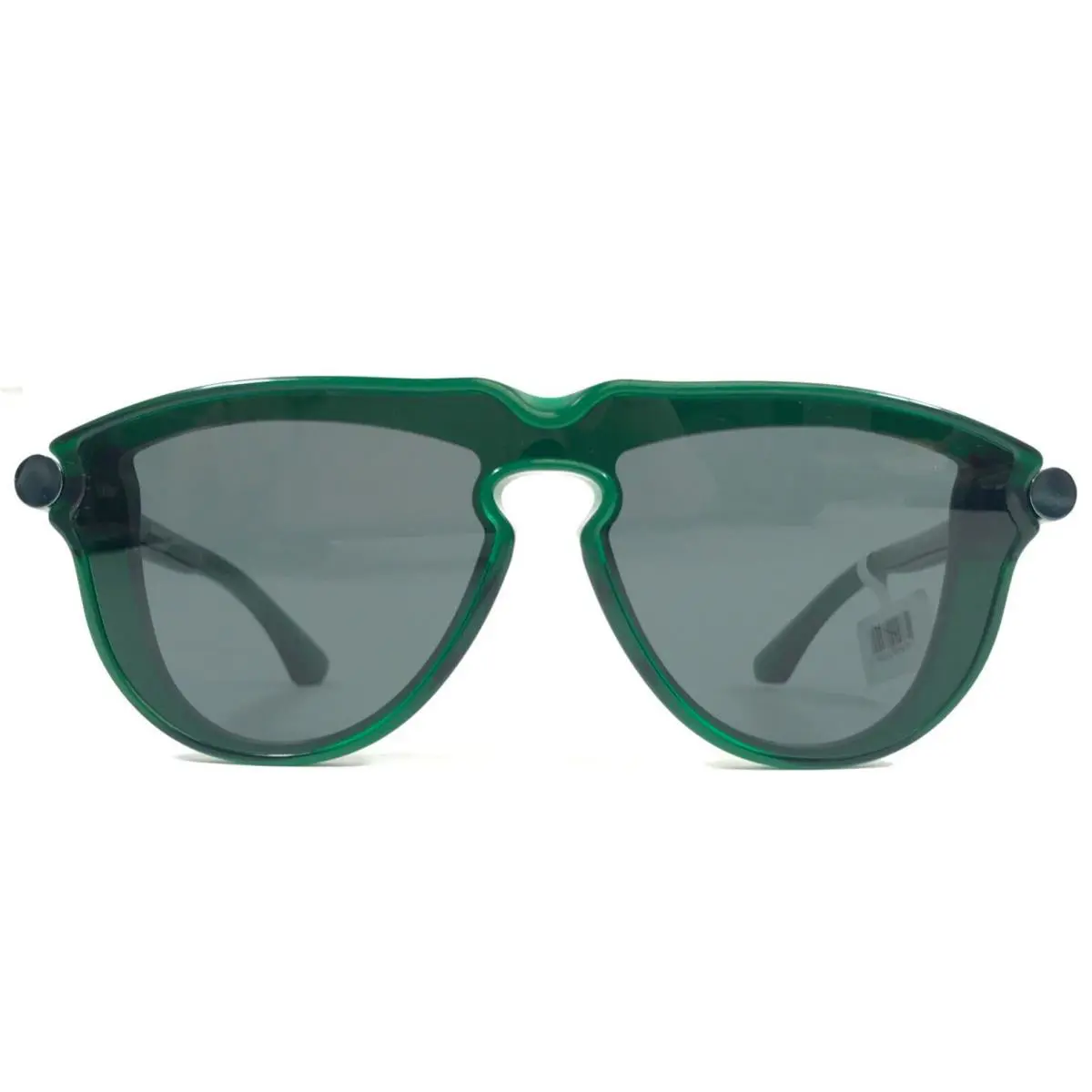 Burberry Sunglasses B4427-F 4104/87 Green Irregular Frames with Dark Grey Lenses
