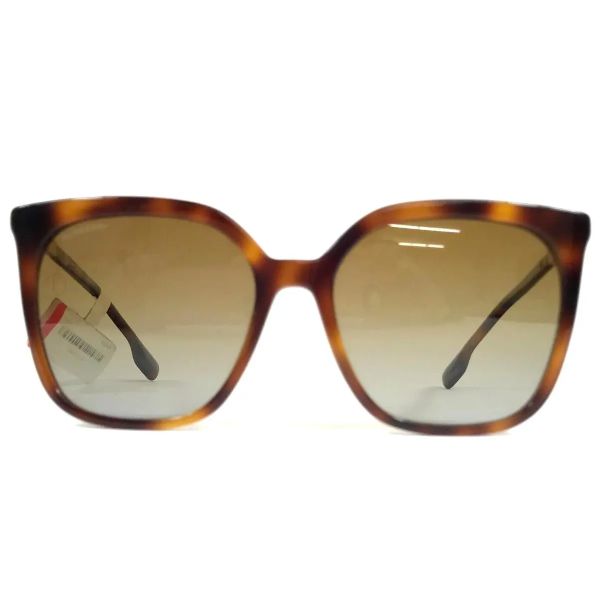 Burberry Sunglasses B4347 3316/T5 Tortoise Oversized Square w/ Brown Polarized
