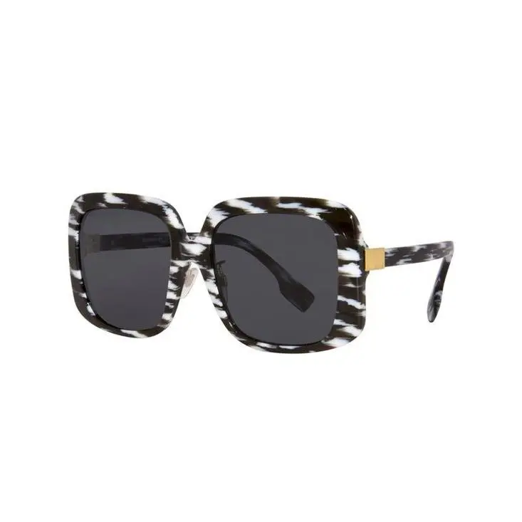 Burberry Penelope BE4363F 397887 Sunglasses - Frame: Black, Lens: Gray