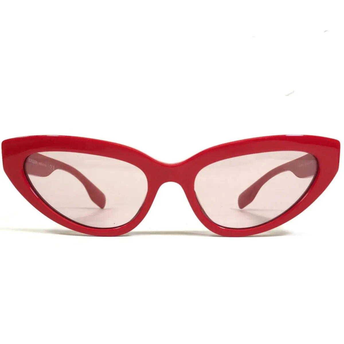 Burberry Sunglasses B4373-U 3919/5 Polished Red Gold Spellout Logos 54-18-140