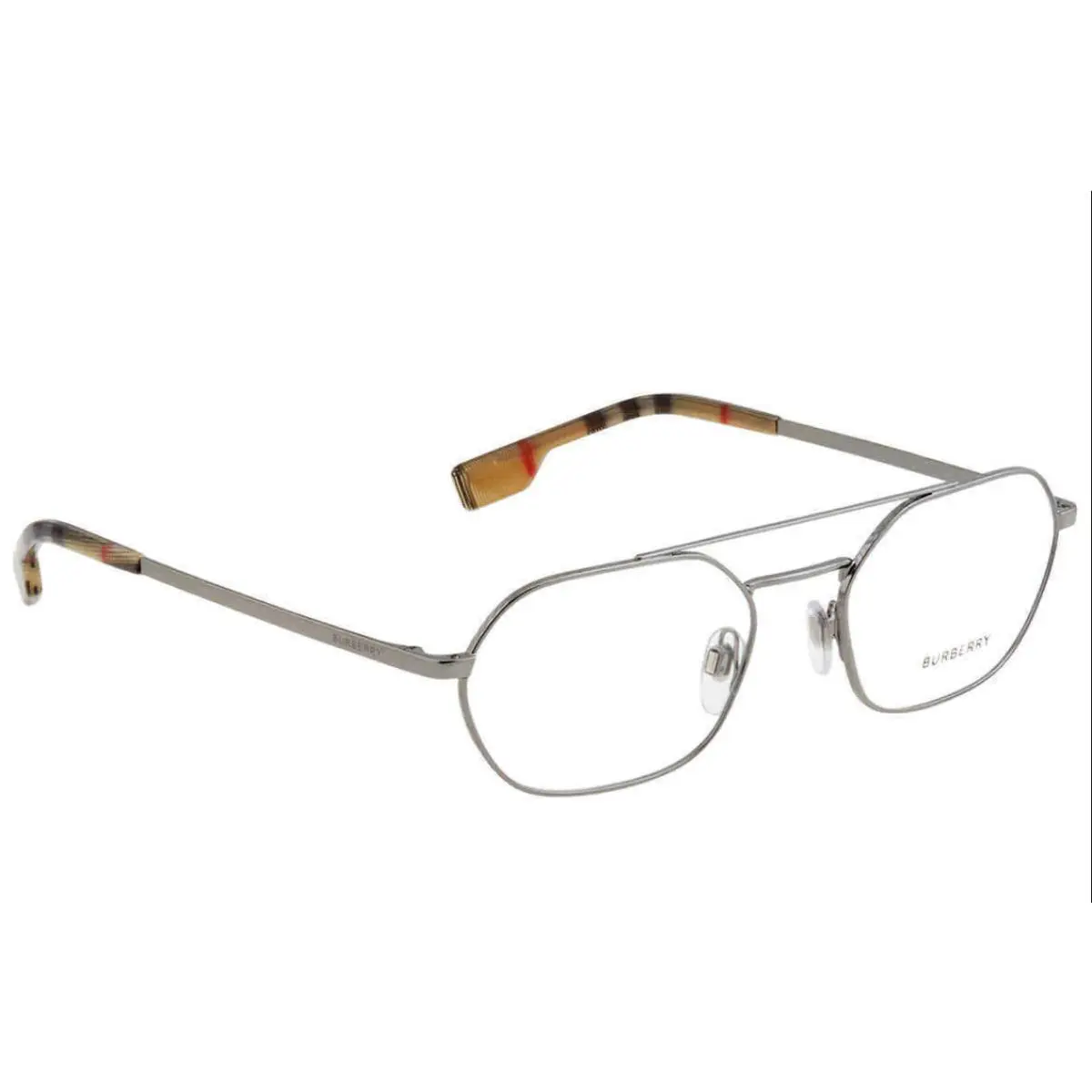 Rx-able Burberry Eyeglasses B 1351 1003 55-19 145 Gunmetal Plaid Frames