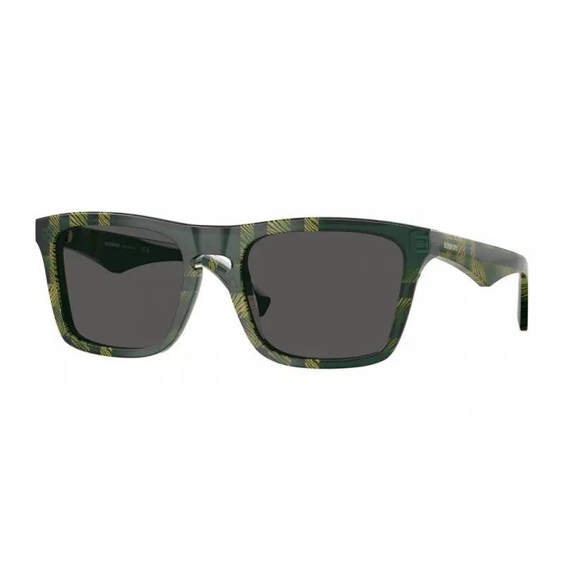 Burberry BE4434 412587 Check Green/dark Grey 57-20-145 Sunglasses