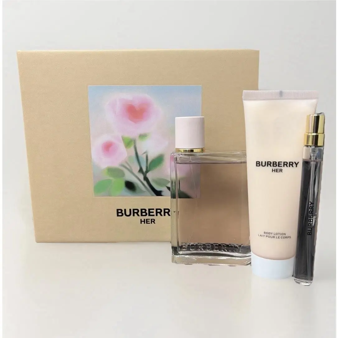 Burberry Her 3 Piece Gift Set with Eau DE Parfum Spray 100ML