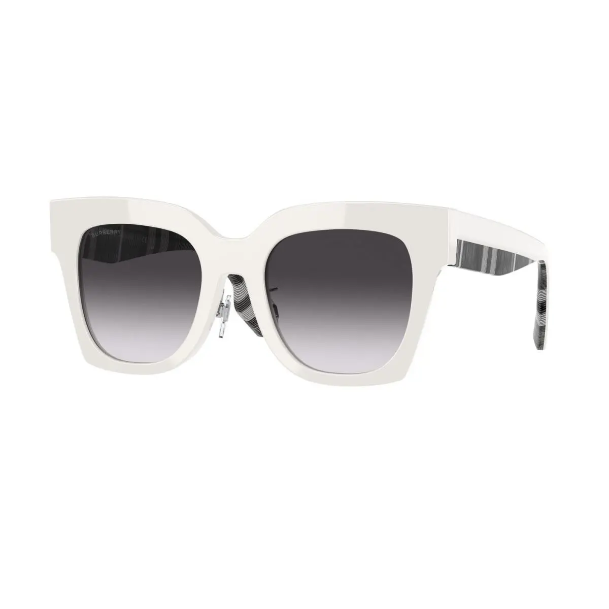 Burberry Kitty Sunglasses BE4364 39958G 49mm White / Dark Grey Gradient Lens