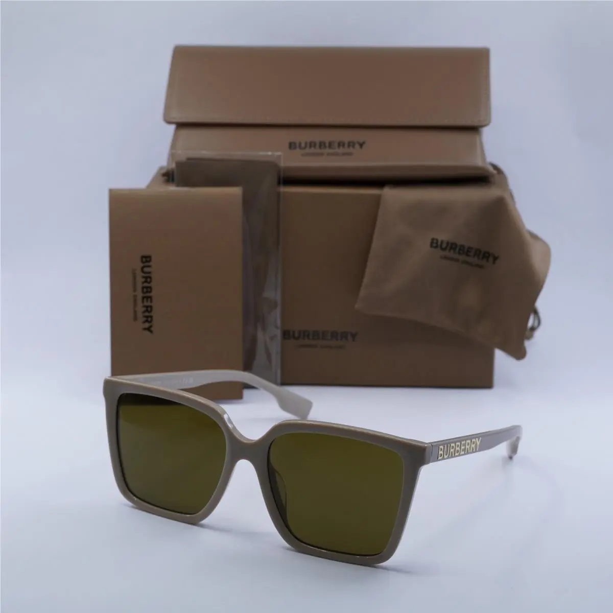 Burberry BE4411D 380773 Beige/dark Brown 57-17-140 Sunglasses