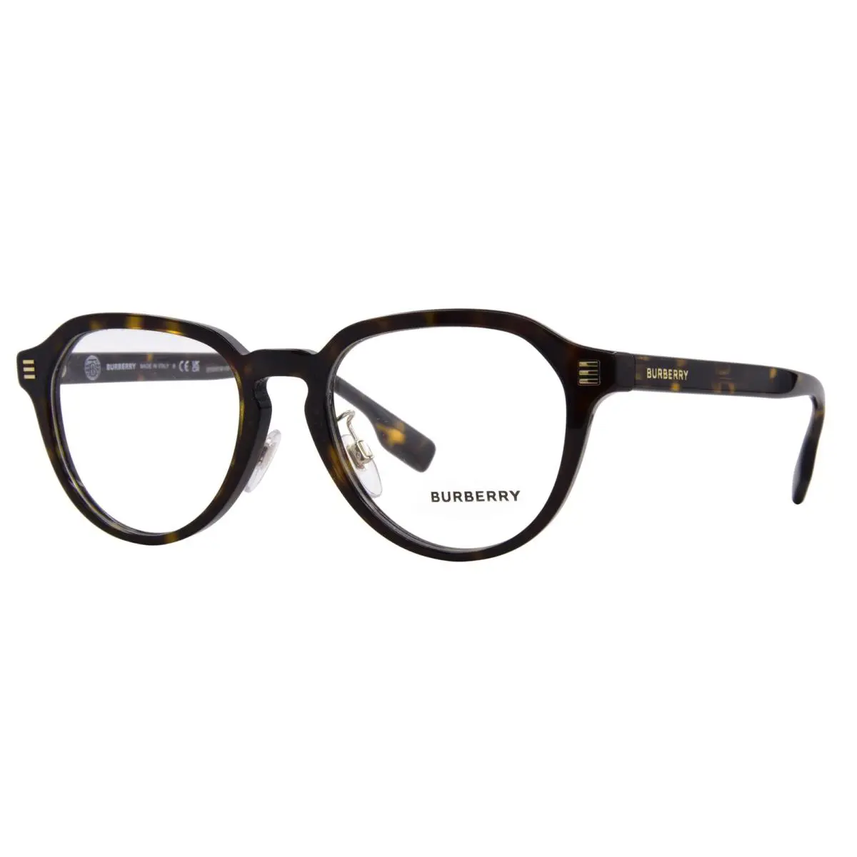 Burberry Archie BE2368F 3002 Eyeglasses Men`s Havana Full Rim Oval Shape 52mm