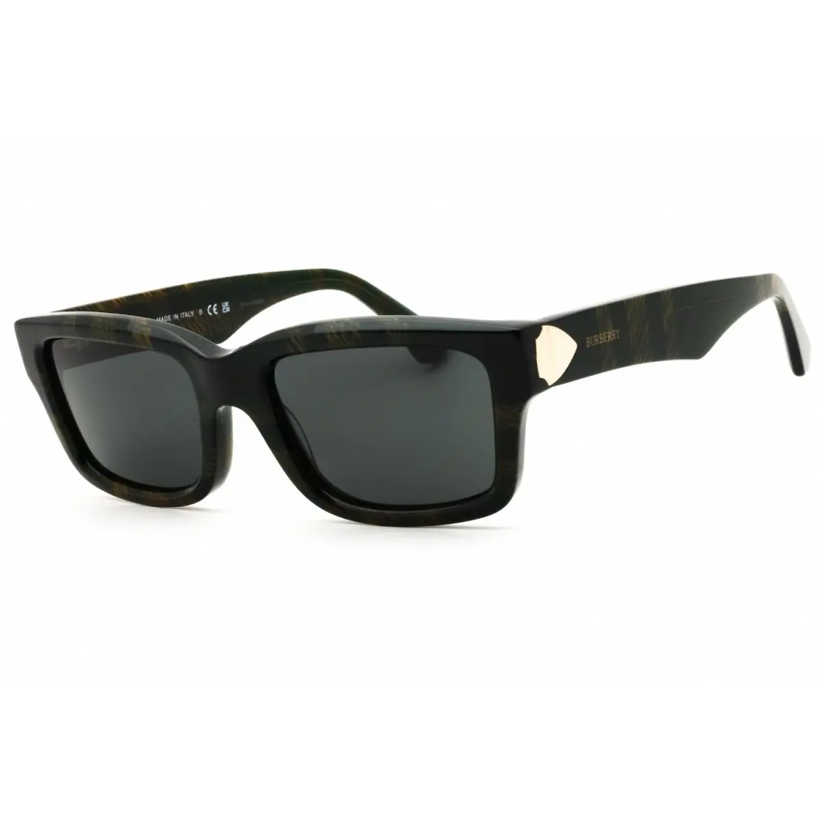 Burberry BE4443 412587 Check Green/dark Grey 55-20-145 Sunglasses