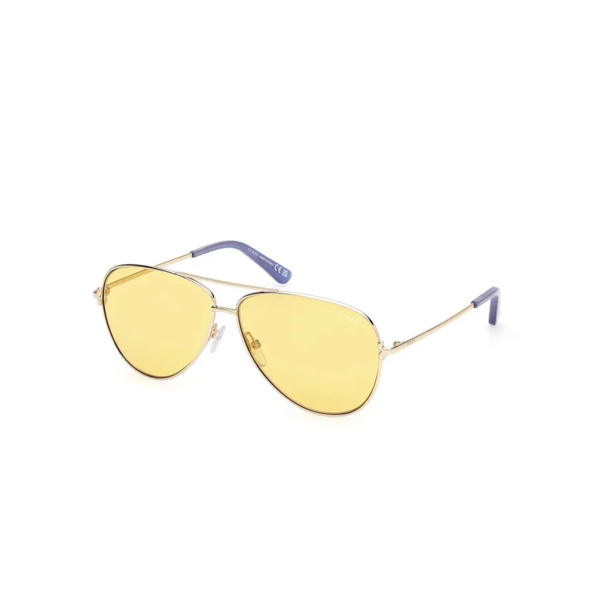 Emilio Pucci EP0229 Sunglasses Sun Glasses 32E Pale Gold 60 Unisex - Frame: Shiny Pale Gold, Lens: I, Code: 32E