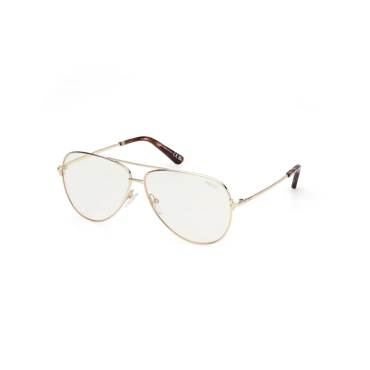 Emilio Pucci EP 0229 Shiny Pale Gold / 032 Size 60 Sunglasses