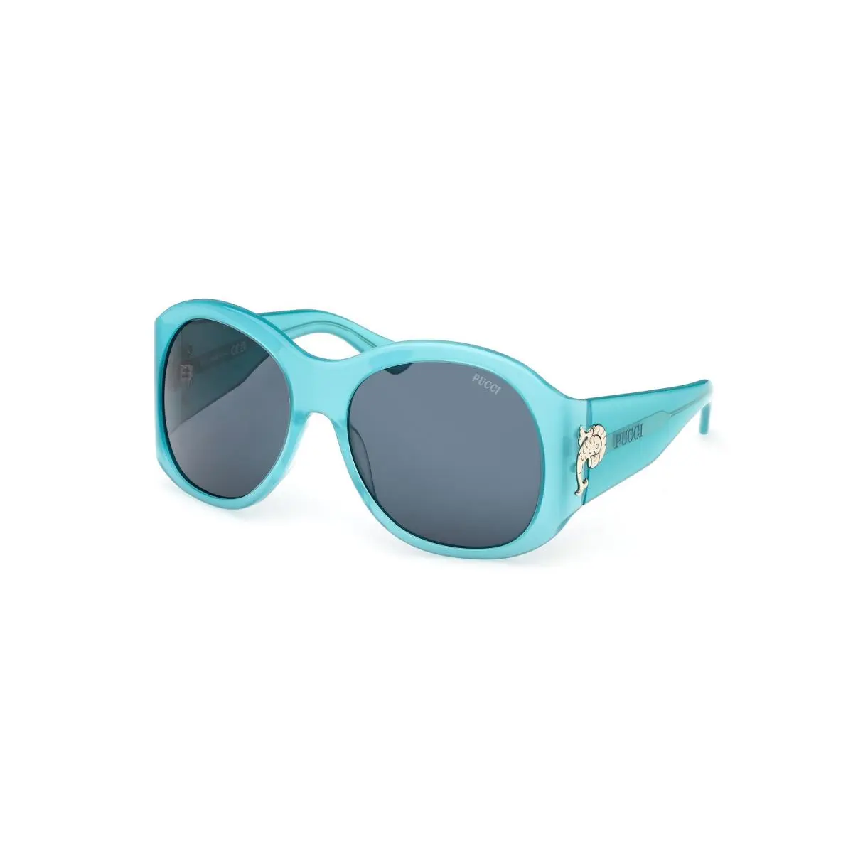 Emilio Pucci EP 0233 Shiny Turquoise / 87V Size 59 Sunglasses