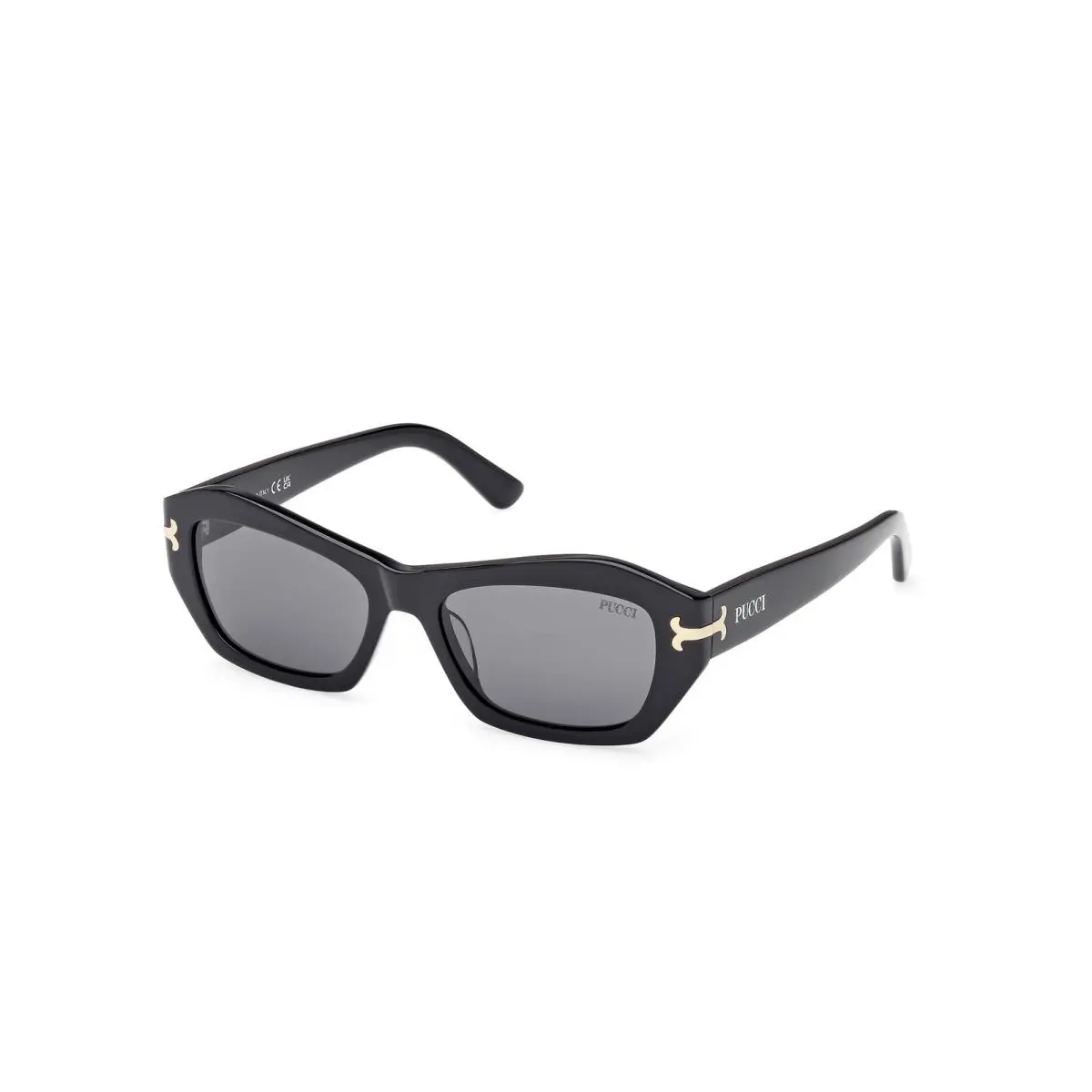 Emilio Pucci EP0235 Sunglasses Sun Glasses 01A Black 54 Unisex - Frame: Shiny Black, Lens: smoke, Code: 01A