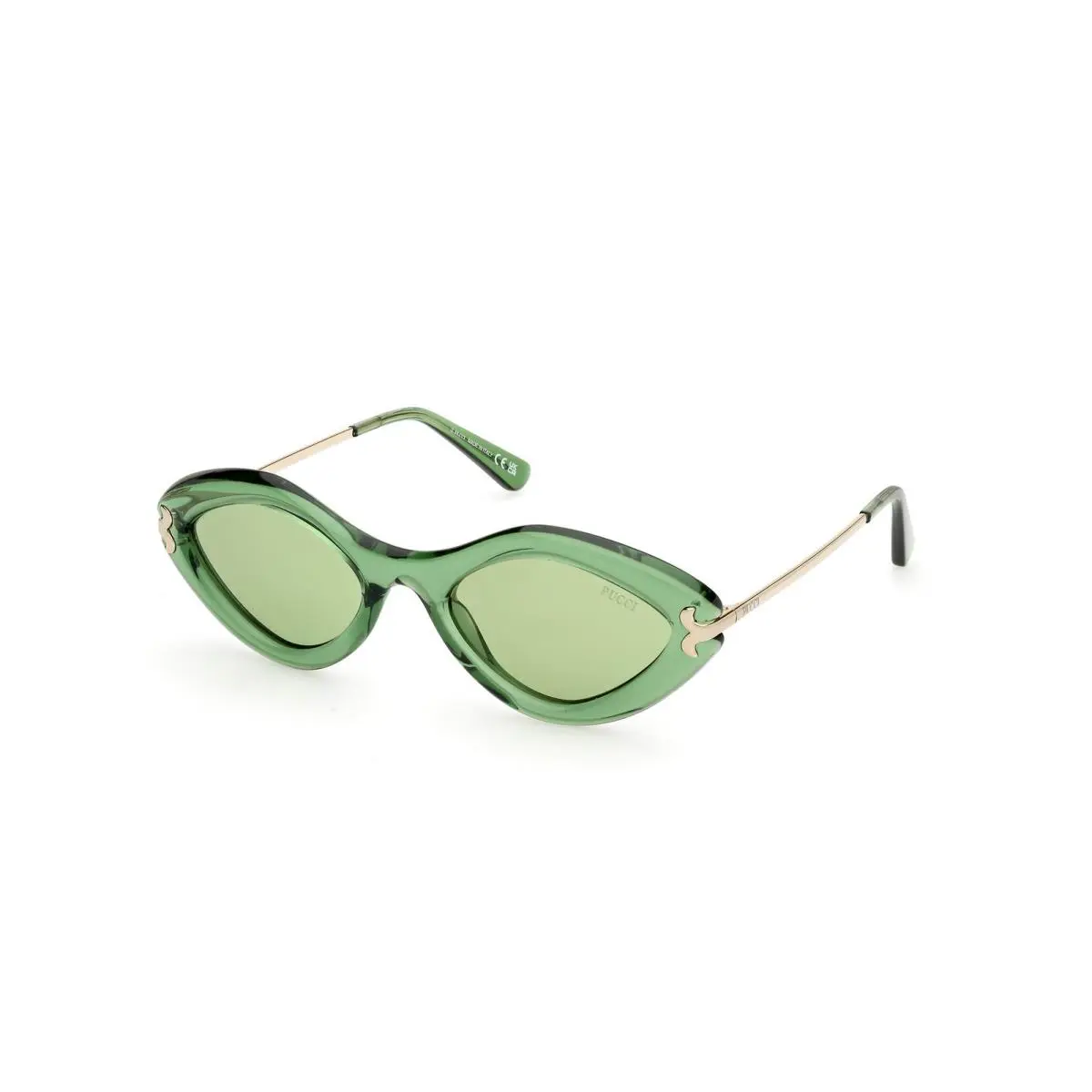 Emilio Pucci EP 0223 Shiny Light Green / 93N Size 54 Sunglasses