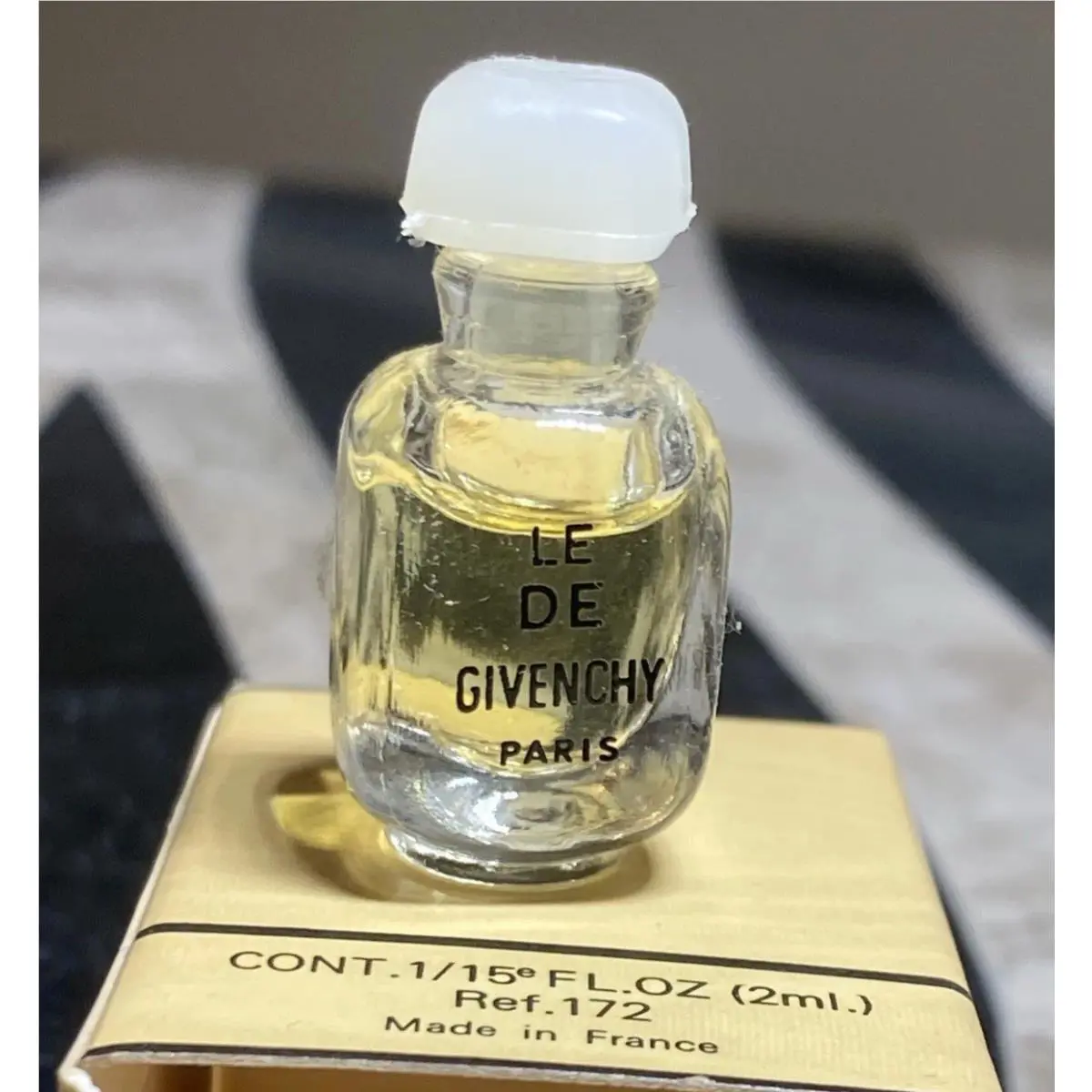 Vintage Le Eau De Givenchy Paris France Perfume Mini 2 ml 0.06 Fl Oz 1960s