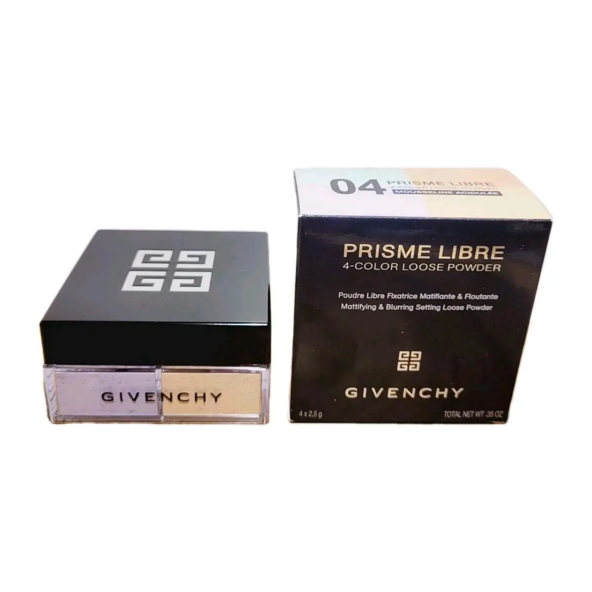 Givenchy Prisme Libre 4-Color Loose Powder 04 Mousseline Acidulée .35 oz