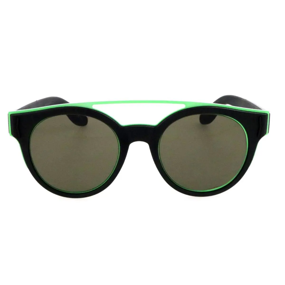 Givenchy GV7017/S 8VWEJ 50mm Black Rubber Green Top Bar Sunglasses Italy