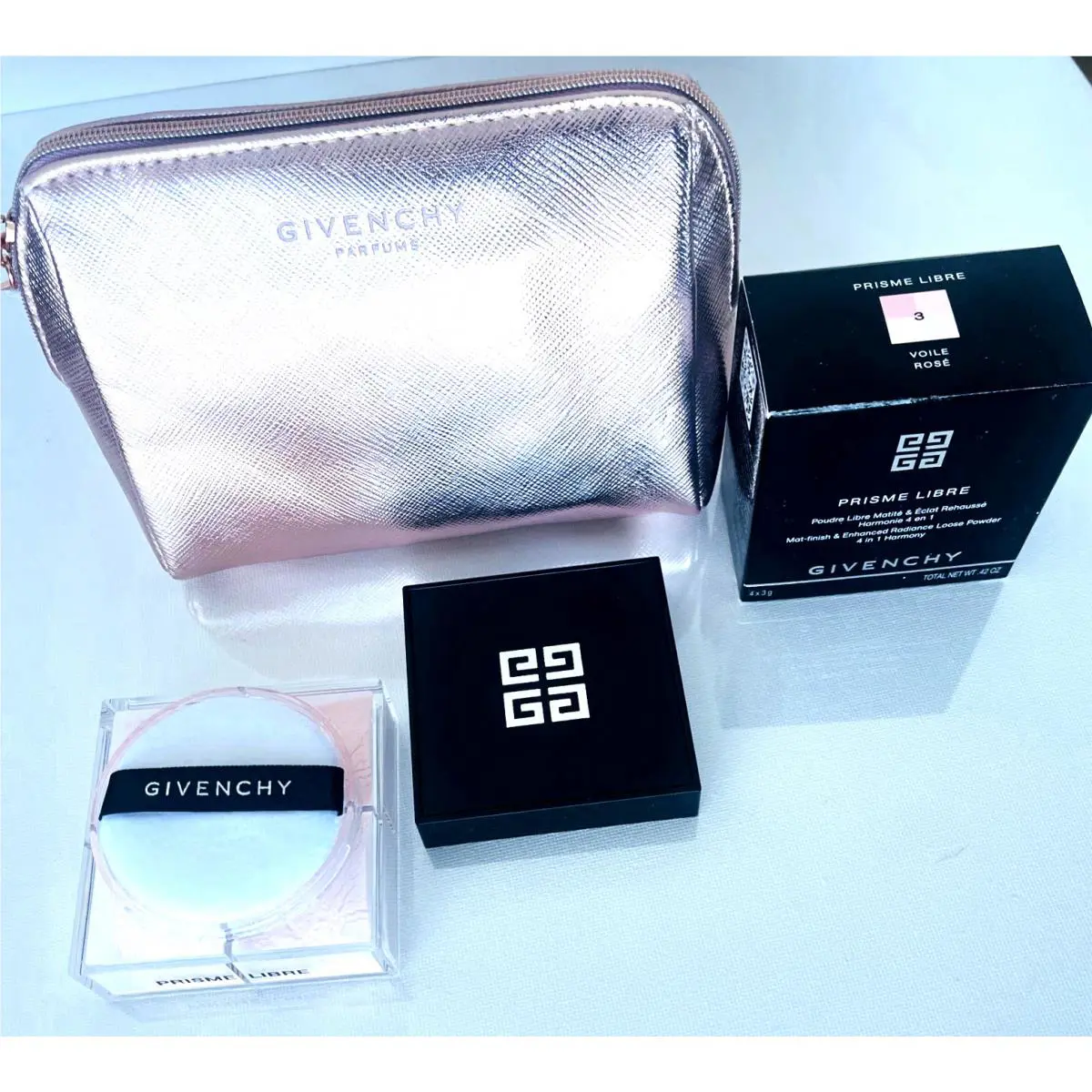 Givenchy Prisme Libre Loose Powder Voile Rose Old Formula Classic + Bag