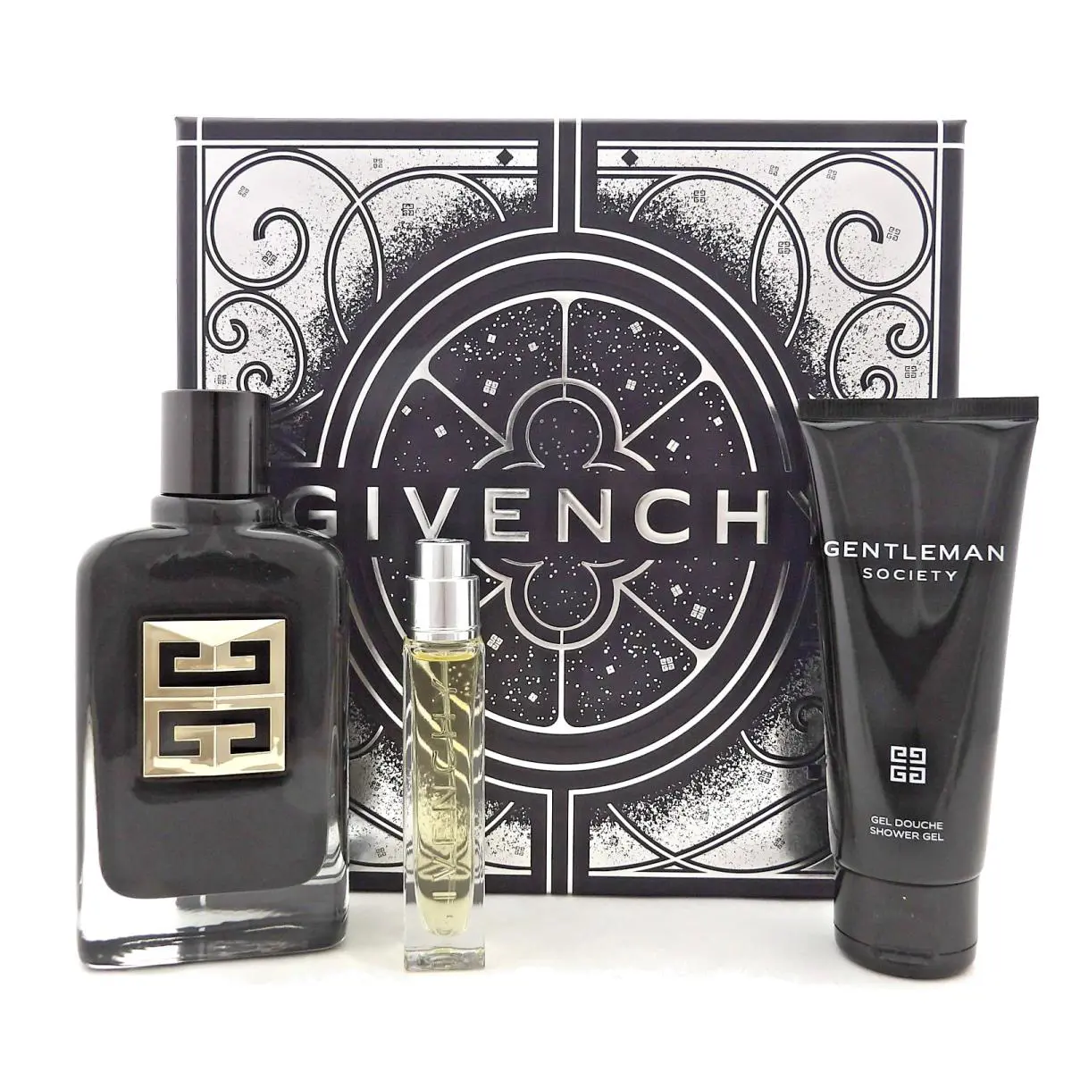 Givenchy Gentleman Society Ambree 3.3oz 12.5ml Edp+ 2.5oz S/gel. Men`s Set
