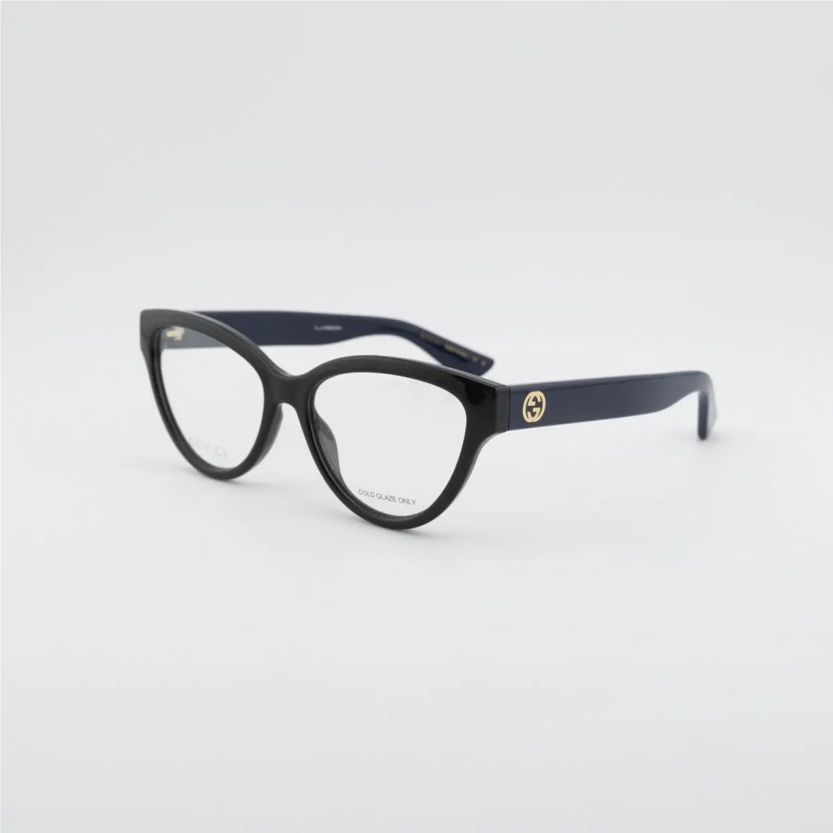 GG1581O 006 Black/blue 55mm Eyeglasses by Gucci