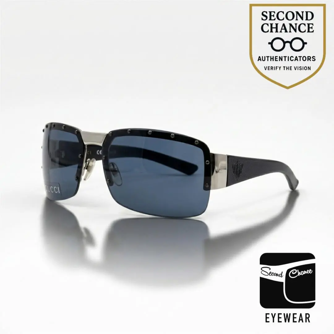 Gucci GG 1823/S Blelu Vintage Shield Sunglasses-deadstock/unworn- Full Kit