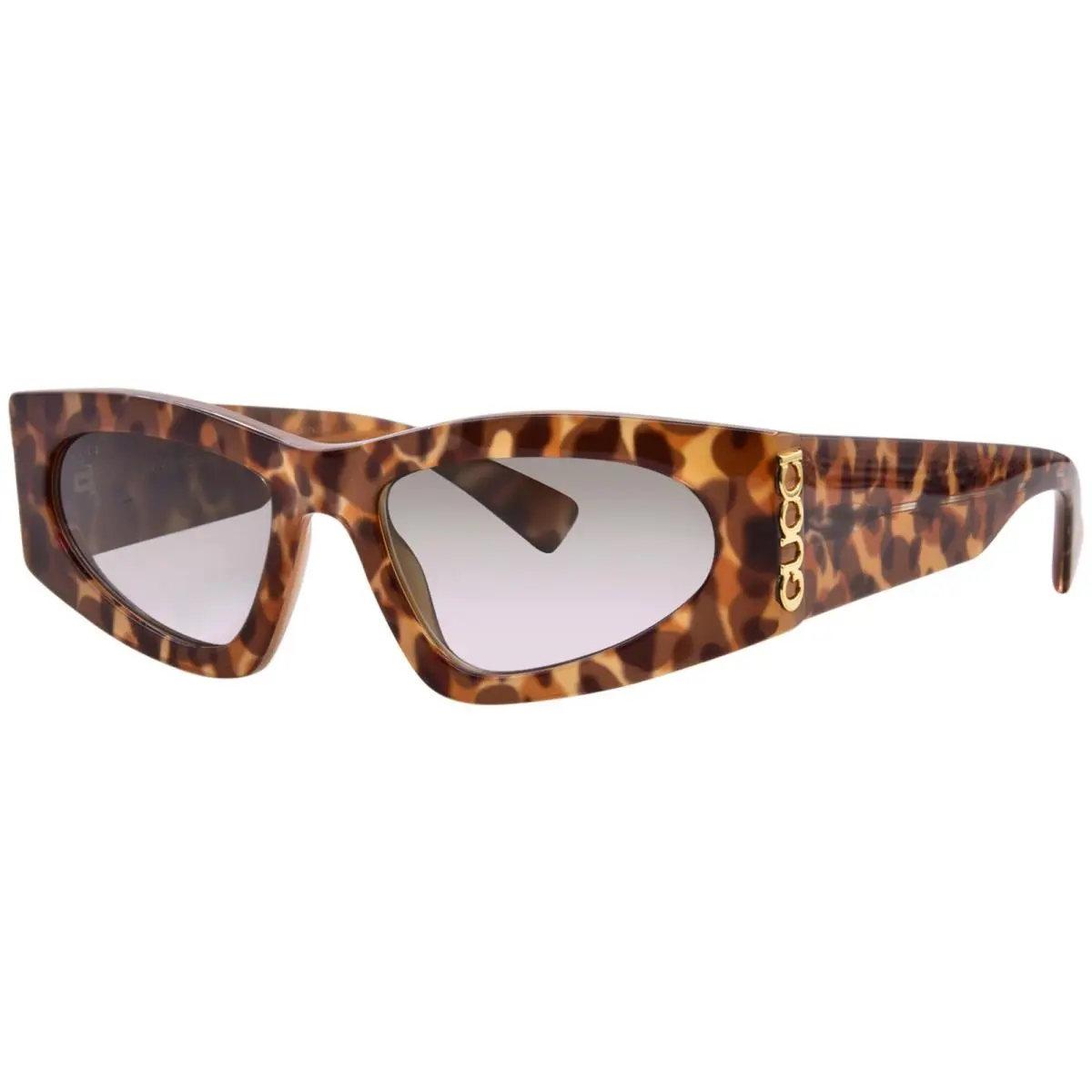 GG2040S 004 Sunglasses Women`s Havana/grey Lenses Cat Eye Style 54mm by Gucci