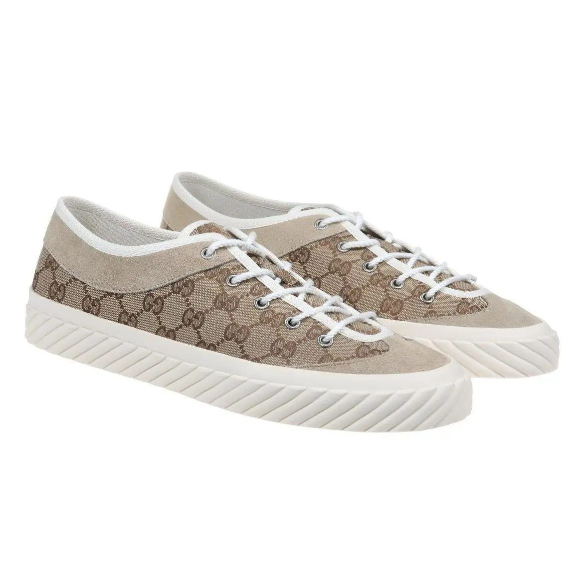 Gucci Men`s GG Canvas Low Top Casual Sneakers Shoes 7/US 7.5