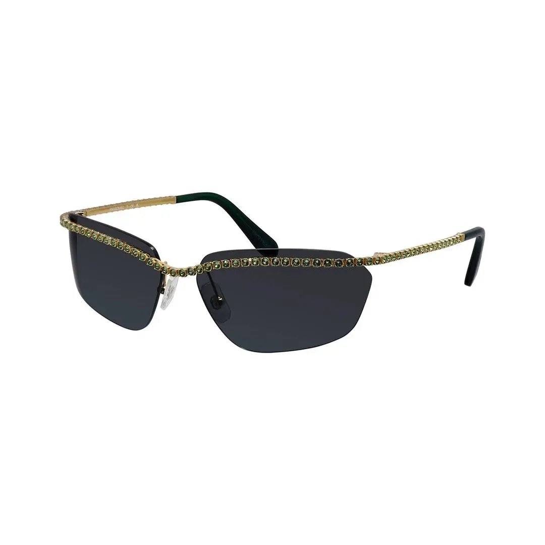 Women`s Sk7001 64Mm Sunglasses Women`s Gold by Swarovski
