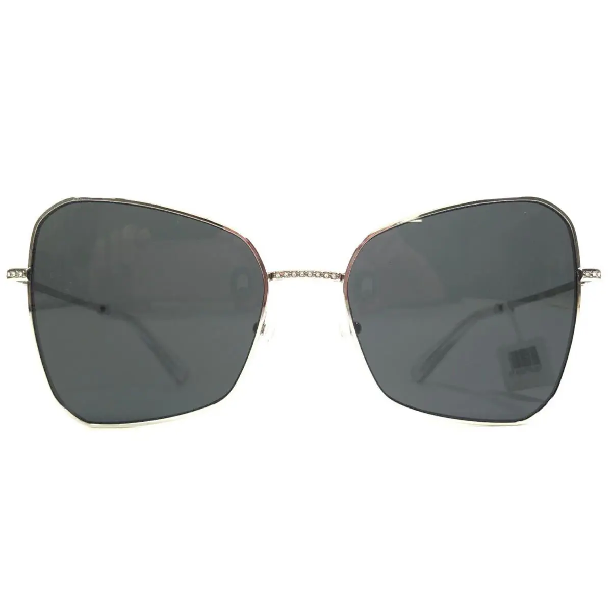Swarovski Sunglasses SK7008 400187 Shiny Silver Clear Sparkly Crystals 57-19-140